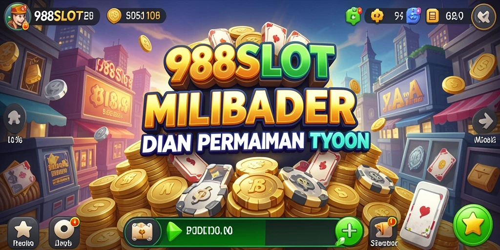Gameplay seru 988SLOT yang menampilkan manajemen bisnis Tycoon.