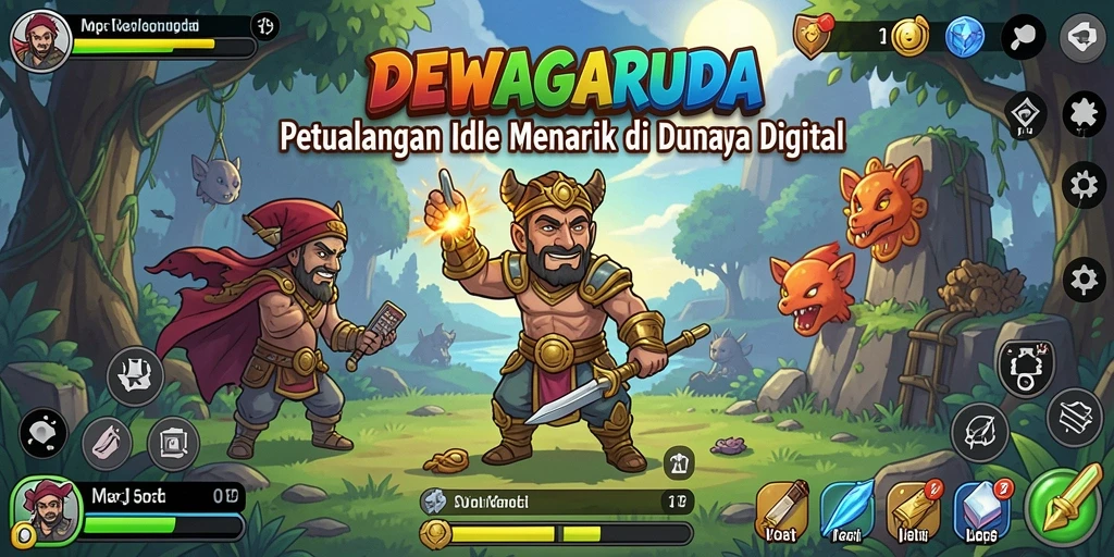 Tampilan menarik dari gameplay DEWAGARUDA yang seru.