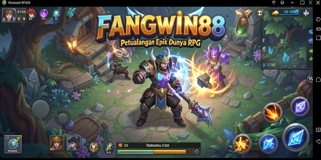 Tangkapan layar gameplay FANGWIN88 menampilkan aksi pertempuran yang mendebarkan.