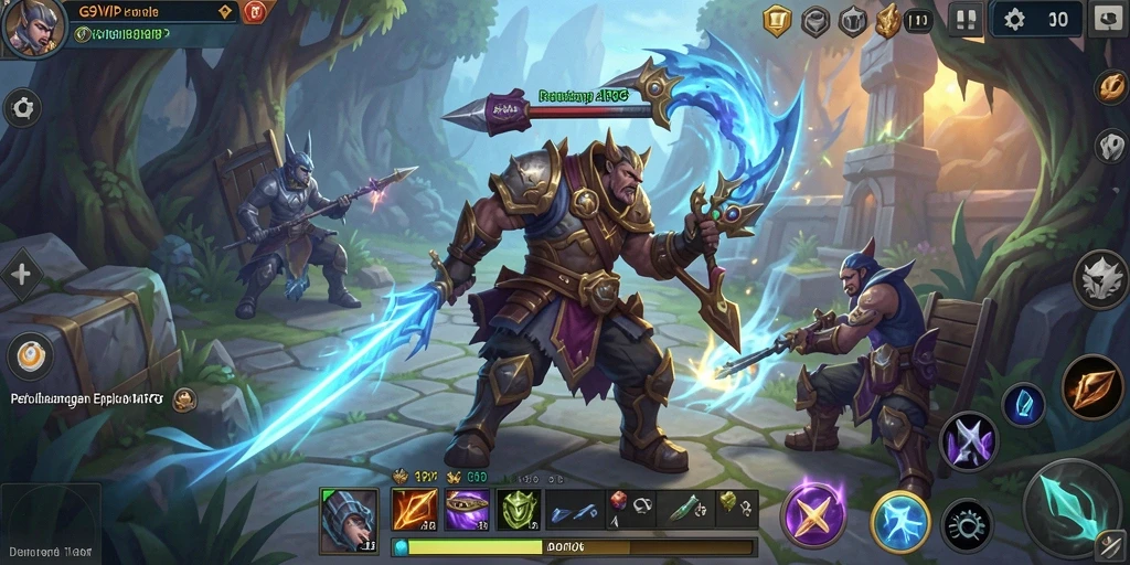 Tampilan menarik dari gameplay G9VIP di dunia ARPG.