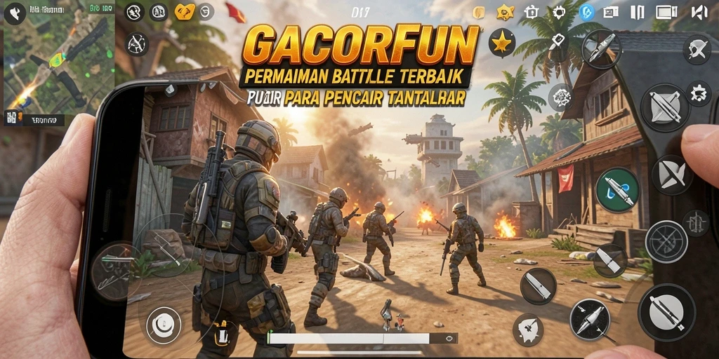 Tampilan gameplay menegangkan dari GACORFUN yang penuh aksi.