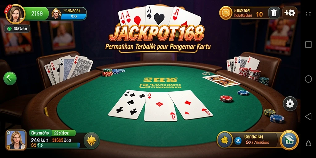 Gameplay JACKPOT168 menampilkan aksi poker yang mendebarkan.