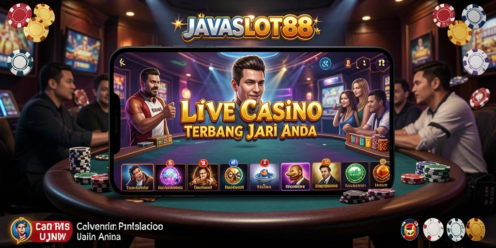 Tampilan gameplay Live Casino yang seru dan interaktif.