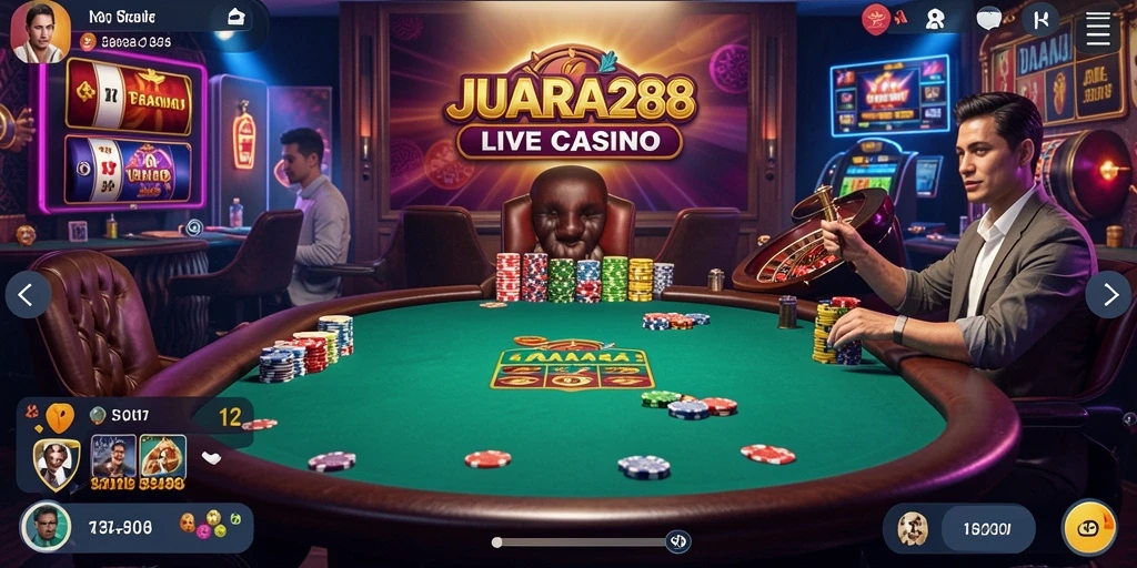Screenshot gameplay JUARA288 di Live Casino yang mengasyikkan.