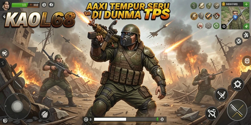 Tangkapan layar menampilkan aksi mendebarkan dari gameplay TPS KAOL68.