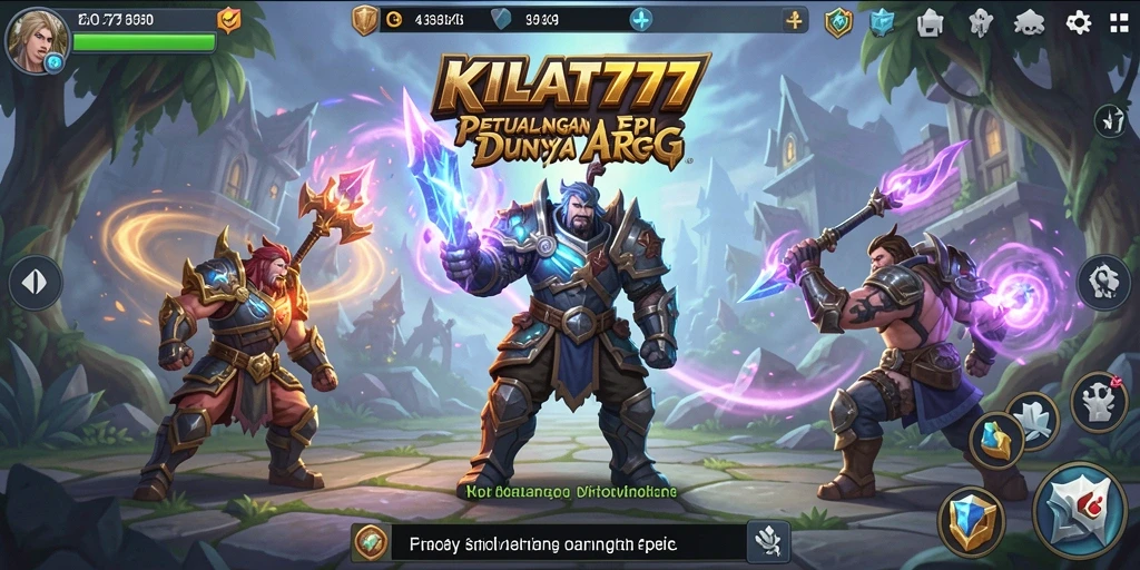 Tangkapan layar menampilkan aksi seru gameplay ARPG KILAT777.