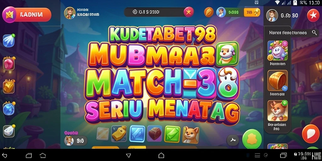 Tampilan gameplay menarik dari KUDETABET98 yang penuh warna.