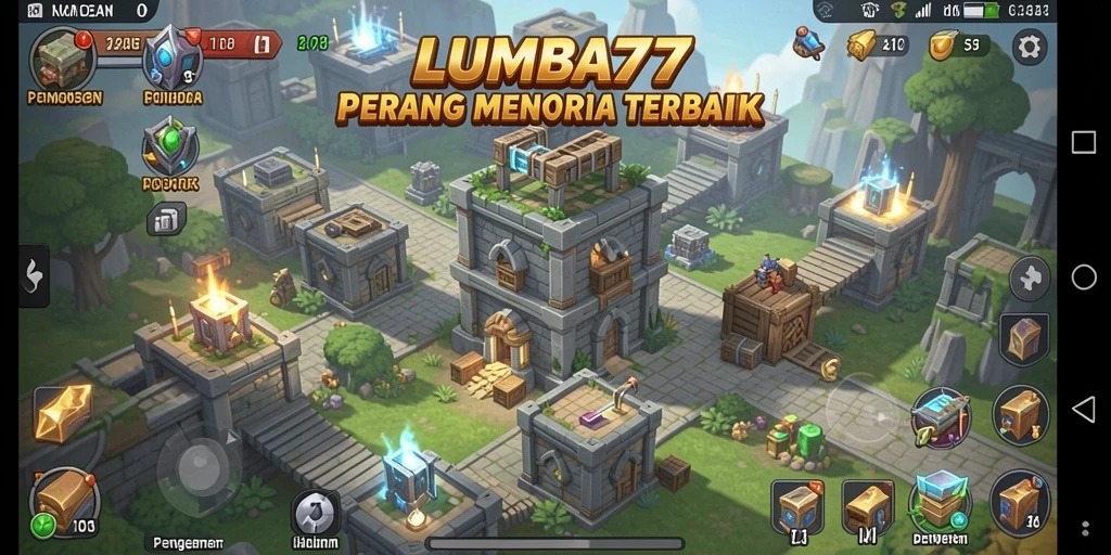 Tangkapan layar LUMBA77 menampilkan aksi menara pertahanan yang mendebarkan.