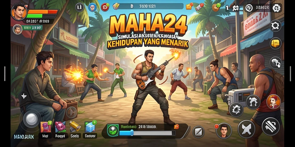Tampilan gameplay menarik dari simulasi kehidupan di MAHA24.