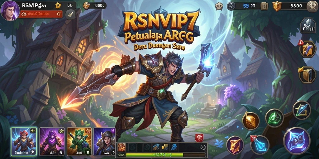 Tampilan gameplay ARPG yang memukau dan penuh aksi dalam RSNVIP7.