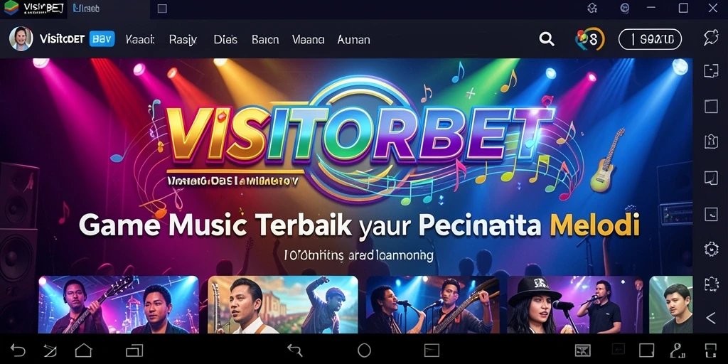 Gameplay VISITORBET yang menyenangkan dan interaktif dengan musik.