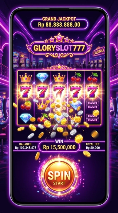 Proses pengunduhan aplikasi yang cepat pada gloryslot777.